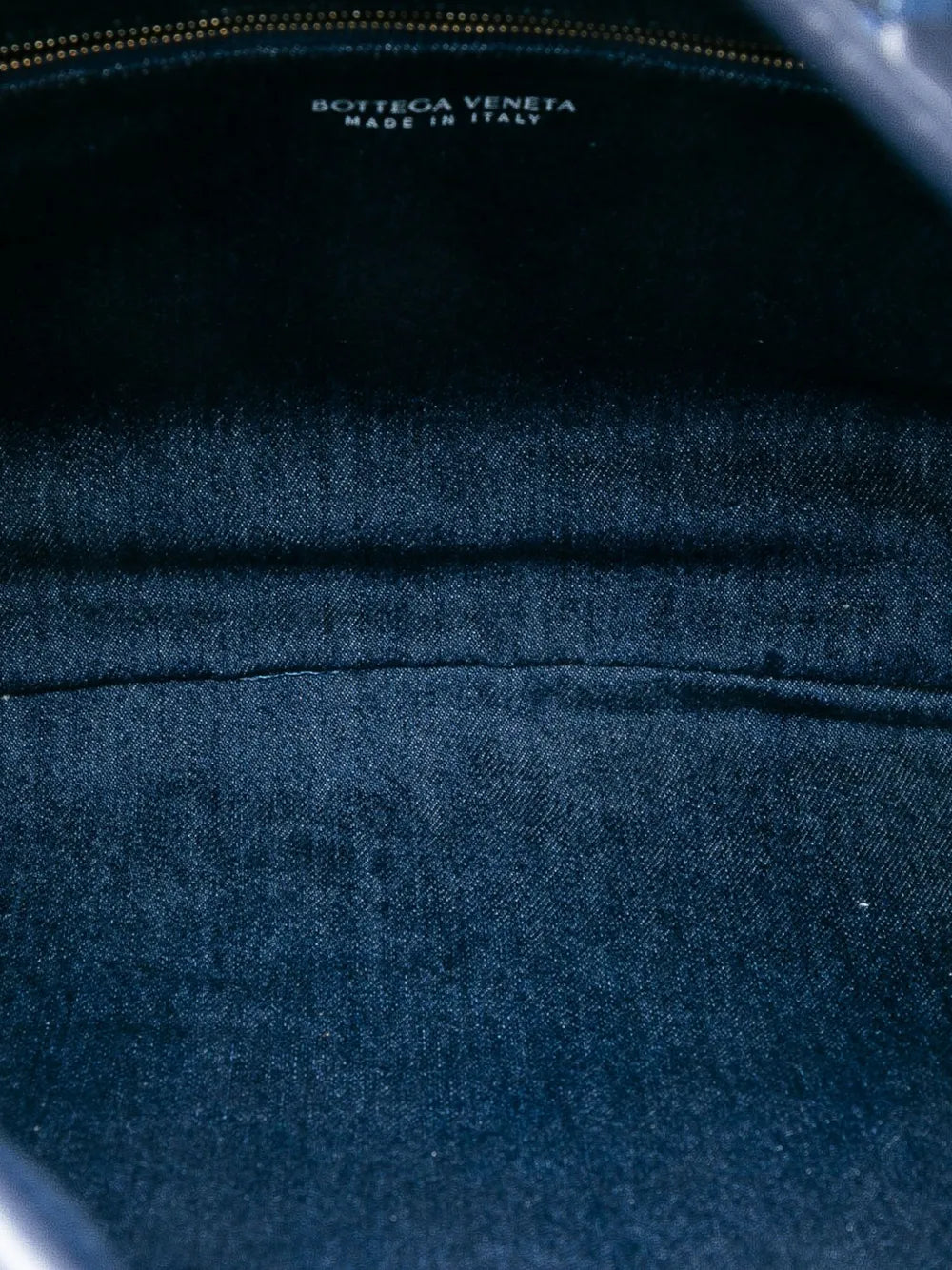 Bottega Veneta Pre Owned 2012 2025 Large Calfskin And Denim Intrecciato Hop Hobo Bag — Same as shown — Size One Size — Detail View