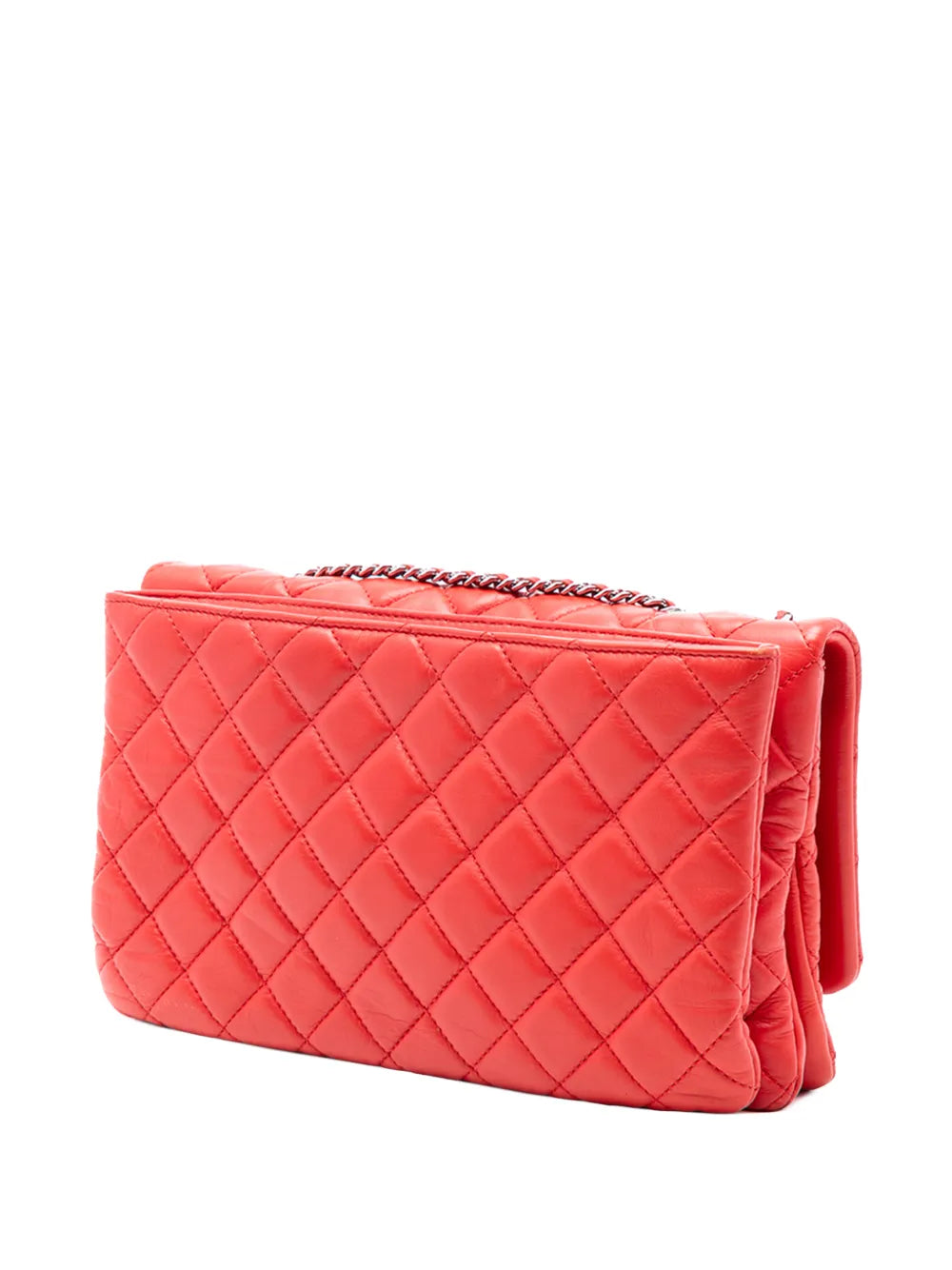 Chanel Pre Owned 2014 Jumbo Quilted Calfskin Tender Touch Flap Shoulder Bag — Same as shown — Size One Size — Back View
