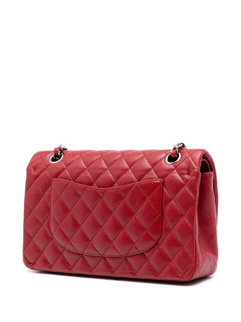 Chanel Pre Owned 2010 2011 Medium Classic Caviar Double Flap Shoulder Bag — Same as shown — Size One Size — Back View