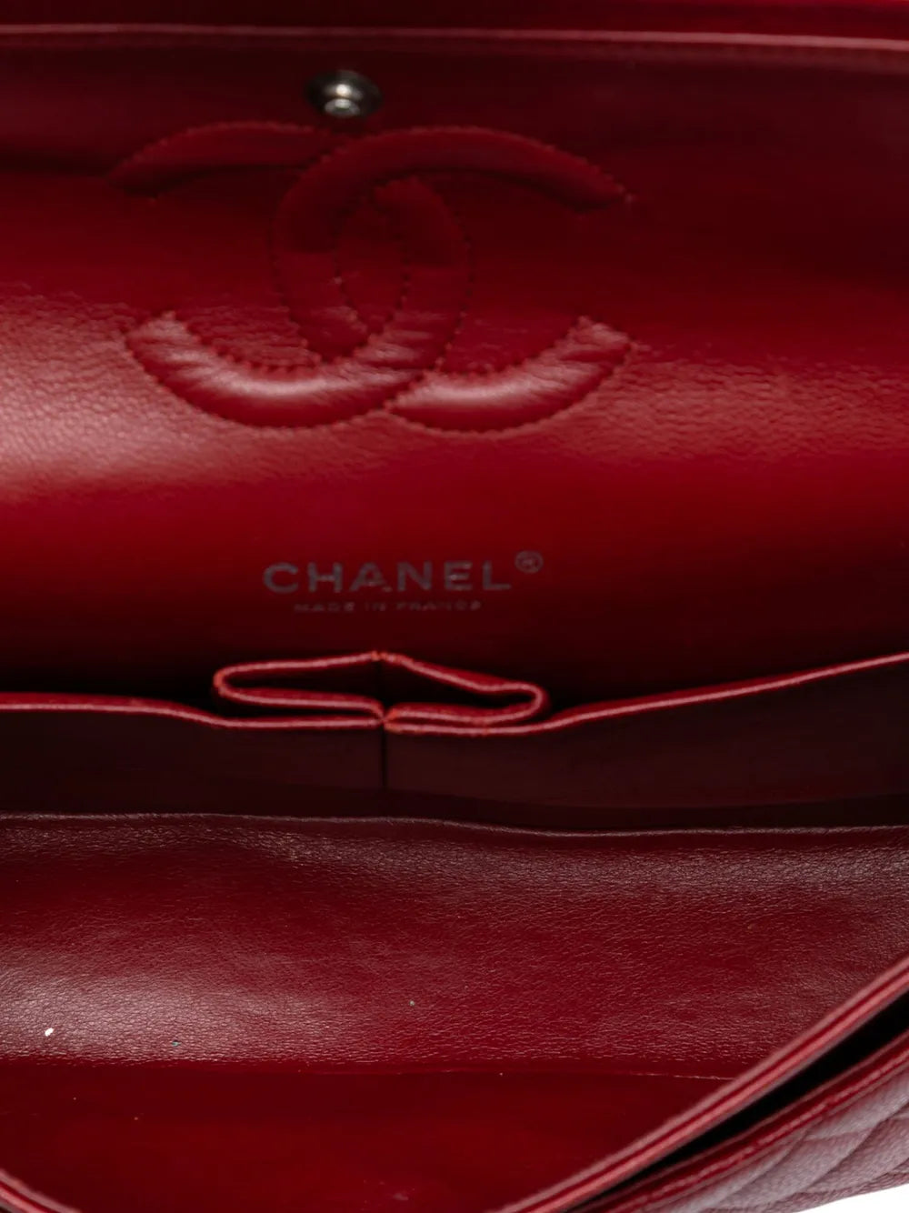 Chanel Pre Owned 2010 2011 Medium Classic Caviar Double Flap Shoulder Bag — Same as shown — Size One Size — Detail View
