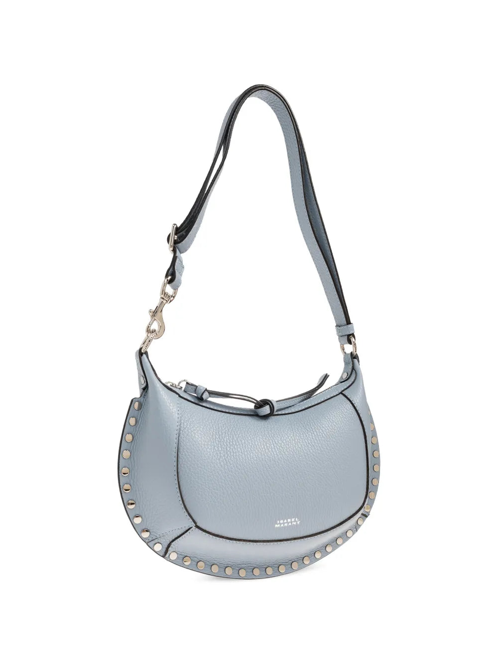 Isabel Marant Oskan Moon Studded Leather Shoulder Bag — Same as shown — Size One Size — Top View