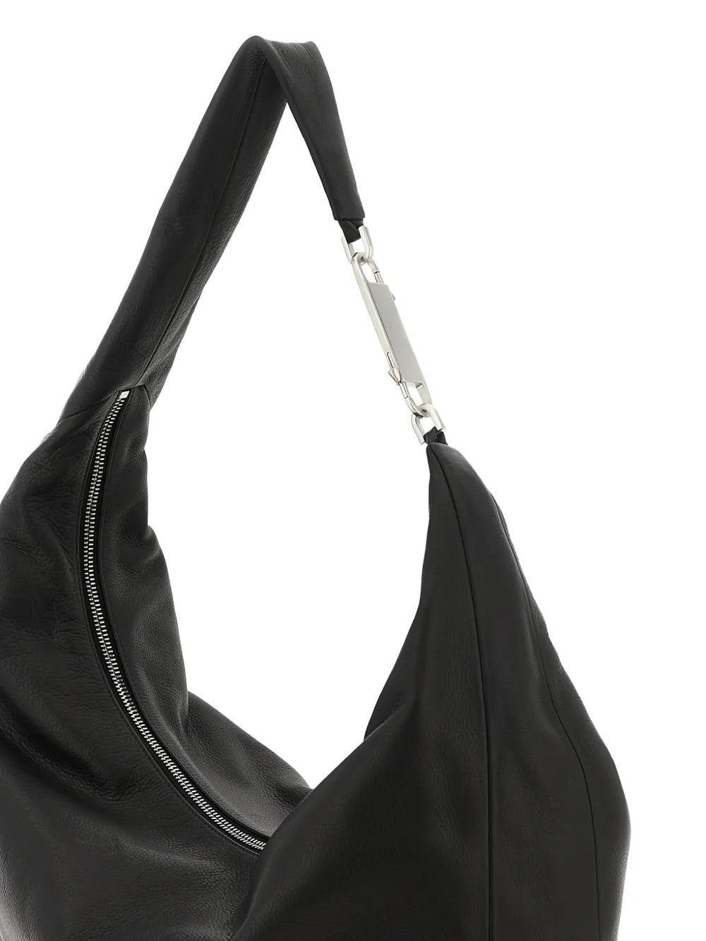 Rick Owens Gemini Zip Hook Leather Shoulder Bag — Same as shown — Size One Size — Top View