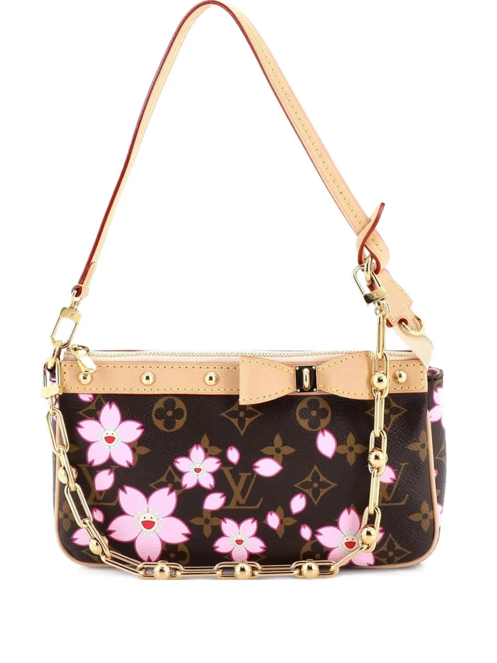 Louis Vuitton Pre Owned X Takashi Murakami Pochette Accessoires Nm Limited Edition Cherry Blossom Monogram Shoulder Bag — Same as shown — Size One Size — Front View