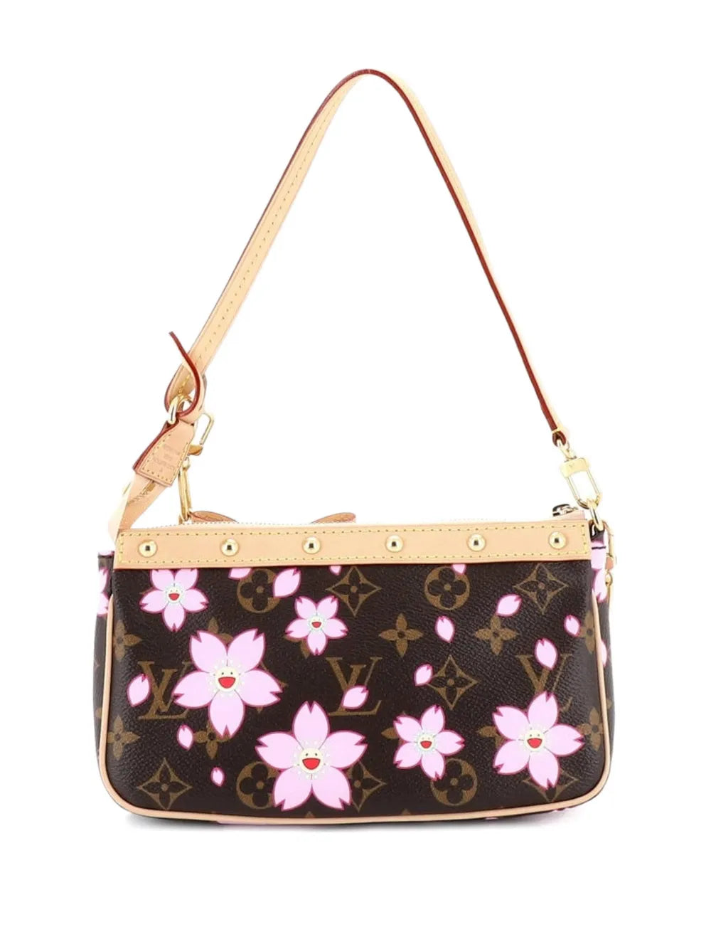 Louis Vuitton Pre Owned X Takashi Murakami Pochette Accessoires Nm Limited Edition Cherry Blossom Monogram Shoulder Bag — Same as shown — Size One Size — Side View