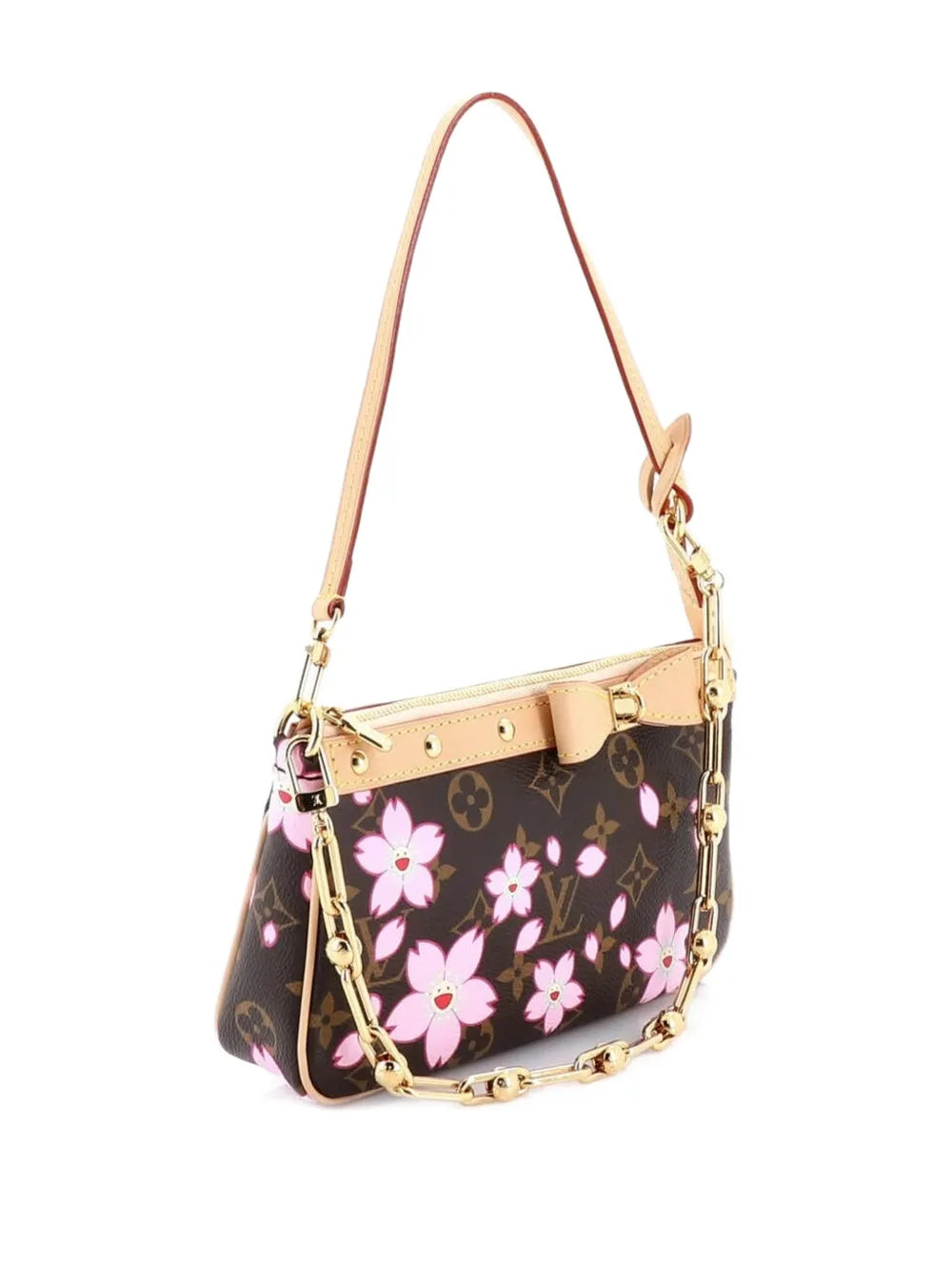 Louis Vuitton Pre Owned X Takashi Murakami Pochette Accessoires Nm Limited Edition Cherry Blossom Monogram Shoulder Bag — Same as shown — Size One Size — Back View