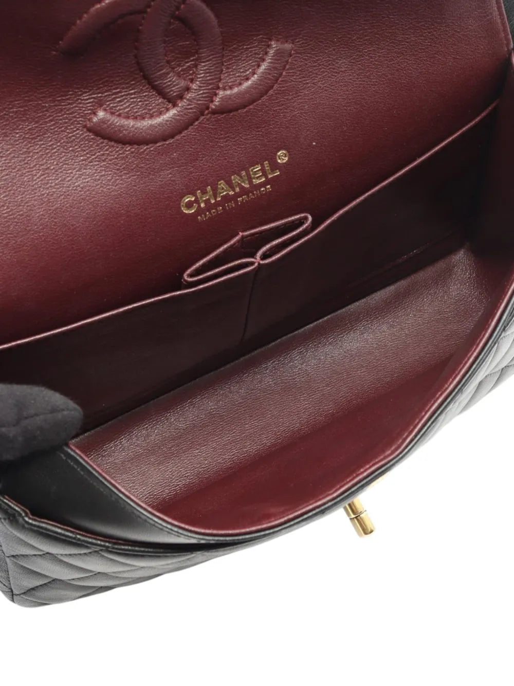 Chanel Pre Owned 2017 2018 Medium Classic Lambskin Double Flap Shoulder Bag — Same as shown — Size One Size — Top View