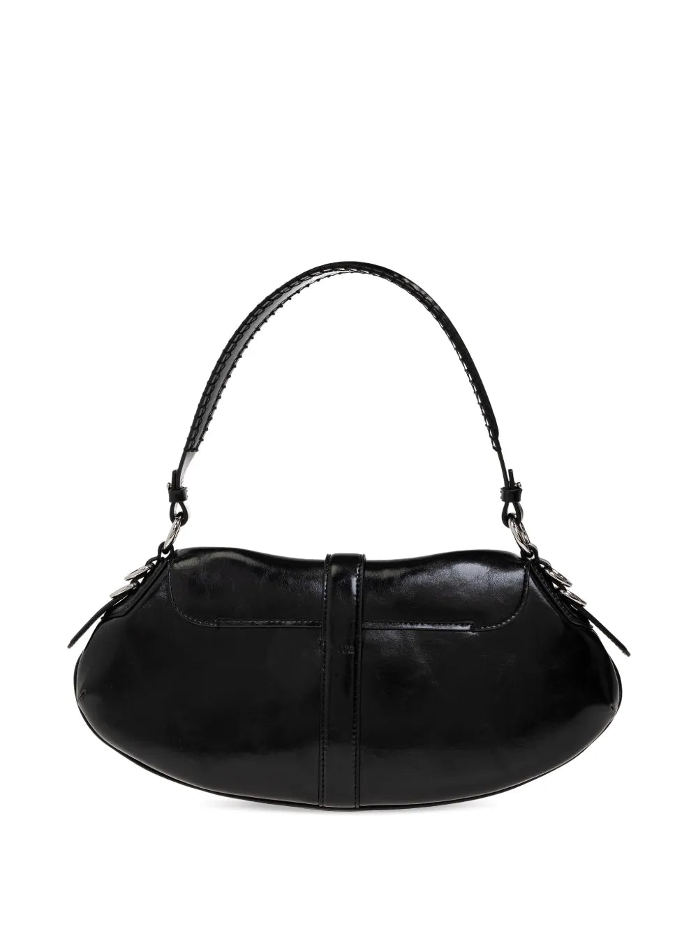 Ganni Logo Buckle Shoulder Bag — Same as shown — Size One Size — Back View