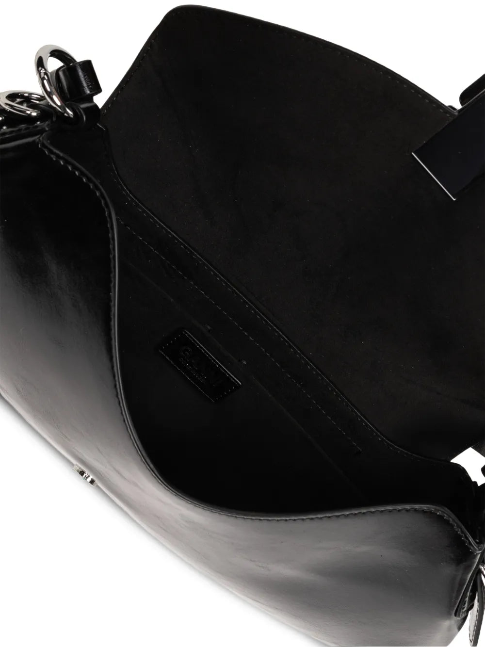 Ganni Logo Buckle Shoulder Bag — Same as shown — Size One Size — Detail View