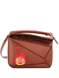 Loewe Pre Owned Spirited Away Otori Sama Puzzle Bag Printed Leather Mini Shoulder Bag — Same as shown — Size One Size — Front View