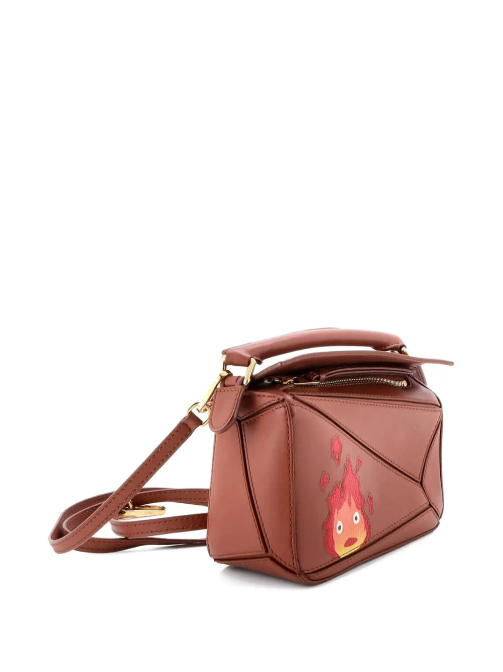 Loewe Pre Owned Spirited Away Otori Sama Puzzle Bag Printed Leather Mini Shoulder Bag — Same as shown — Size One Size — Top View