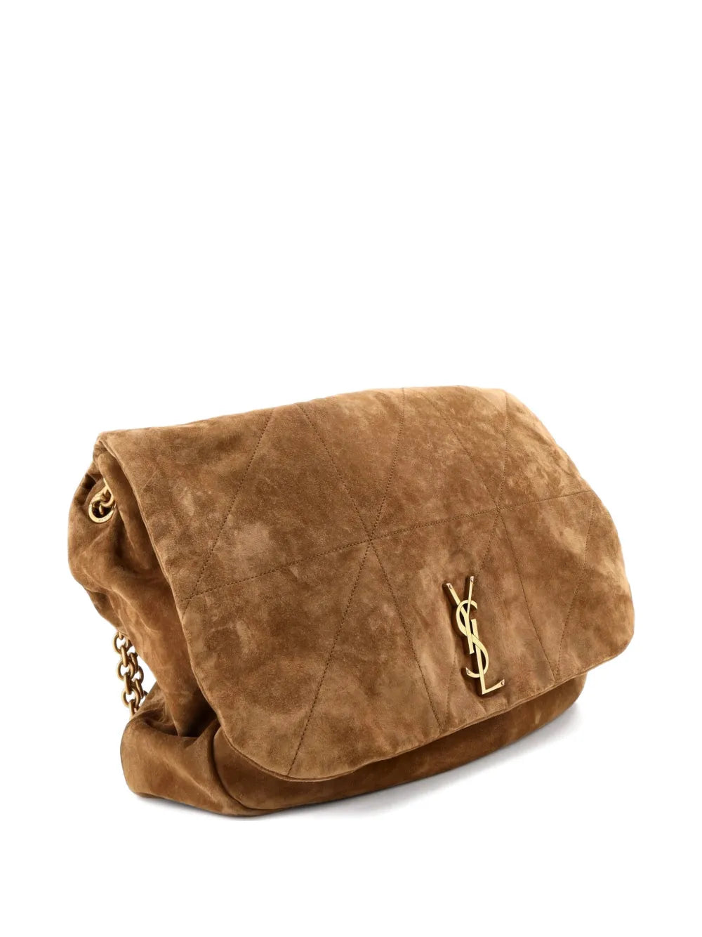 Saint Laurent Pre Owned Jamie 43 Quilted Suede Large Shoulder Bag — Same as shown — Size One Size — Back View