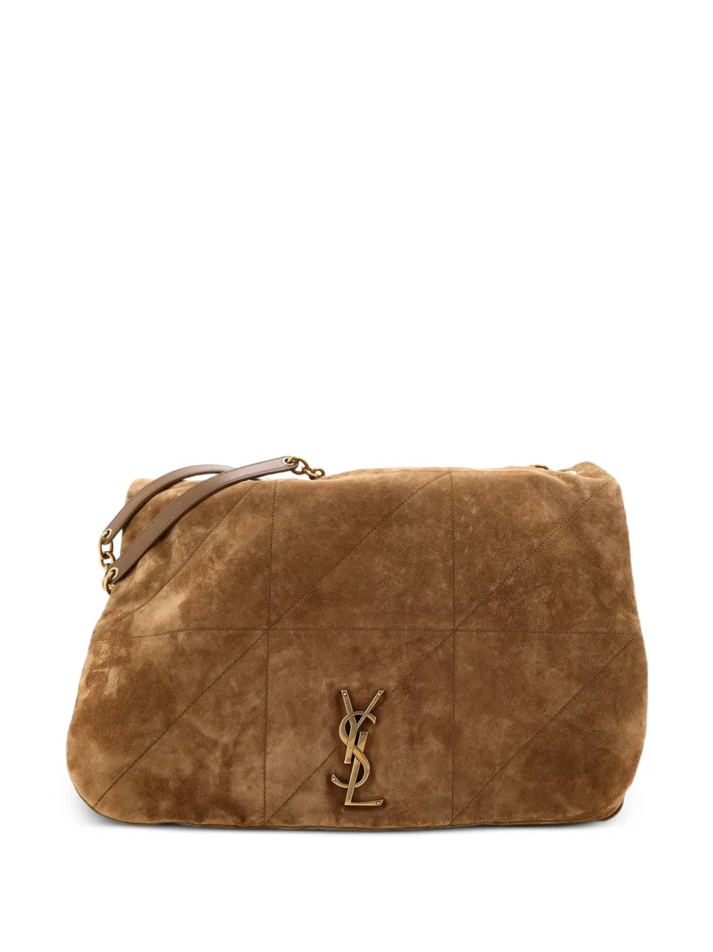 Saint Laurent Pre Owned Jamie 43 Quilted Suede Large Shoulder Bag — Same as shown — Size One Size — Front View