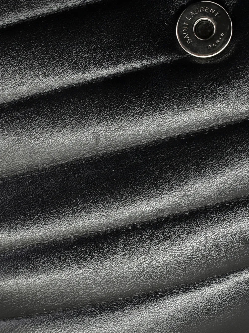 Saint Laurent Pre Owned Loulou Matelasse Chevron Leather Medium Shoulder Bag — Same as shown — Size One Size — Detail View