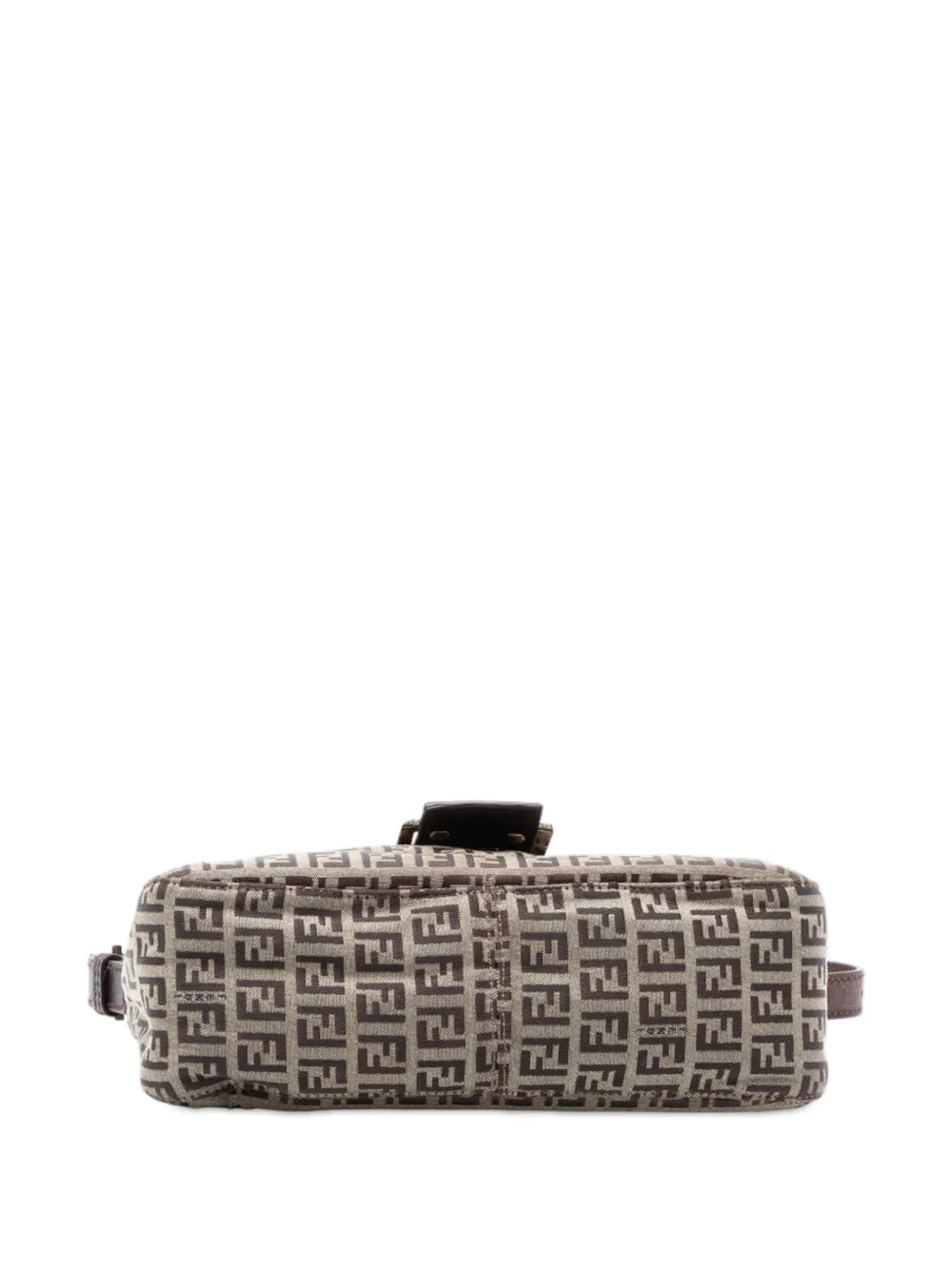 Fendi Pre Owned 2000 2010 Zucchino Canvas Double Flap Shoulder Bag — Same as shown — Size One Size — Top View