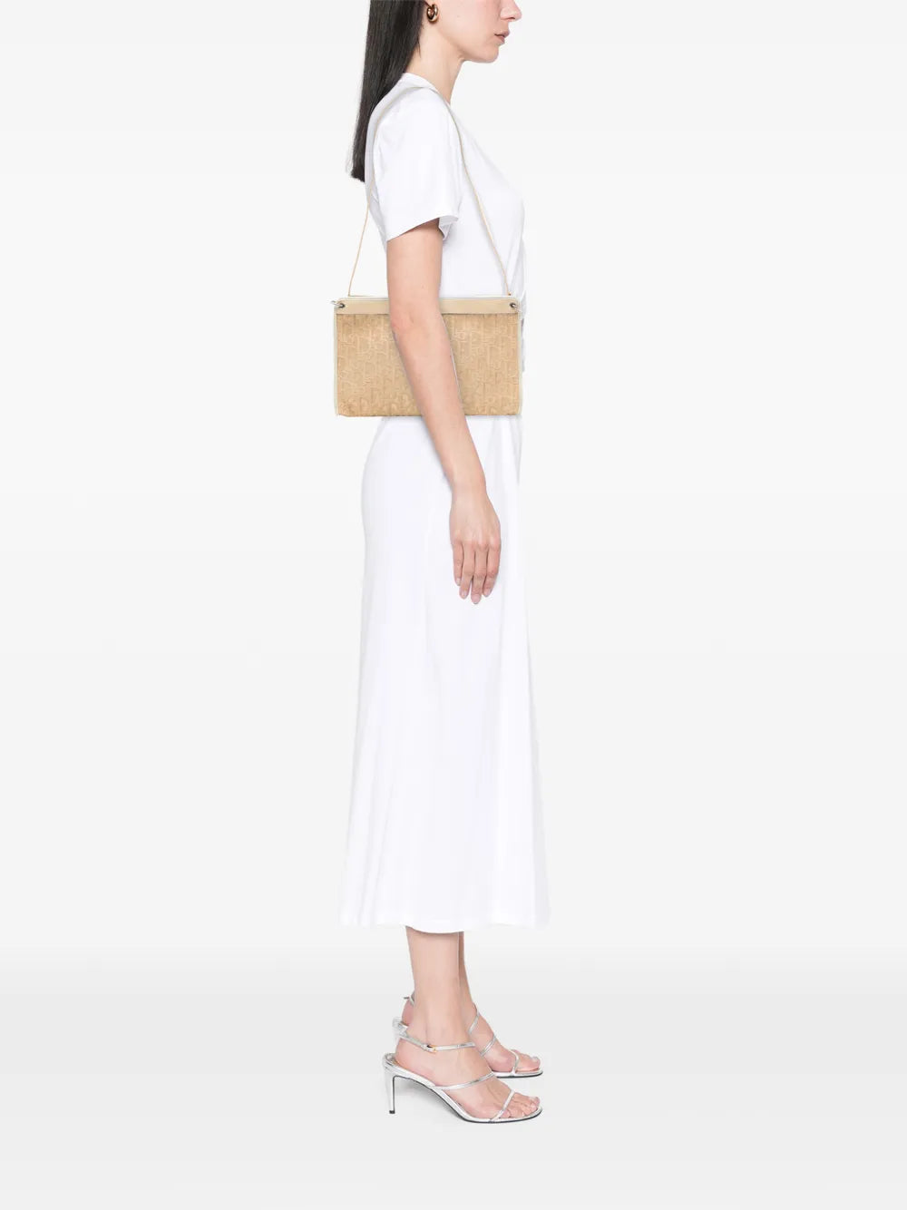 Christian Dior Pre Owned 20Th Century Diorissimo Trotter Canvas Shoulder Bag — Same as shown — Size One Size — Side View