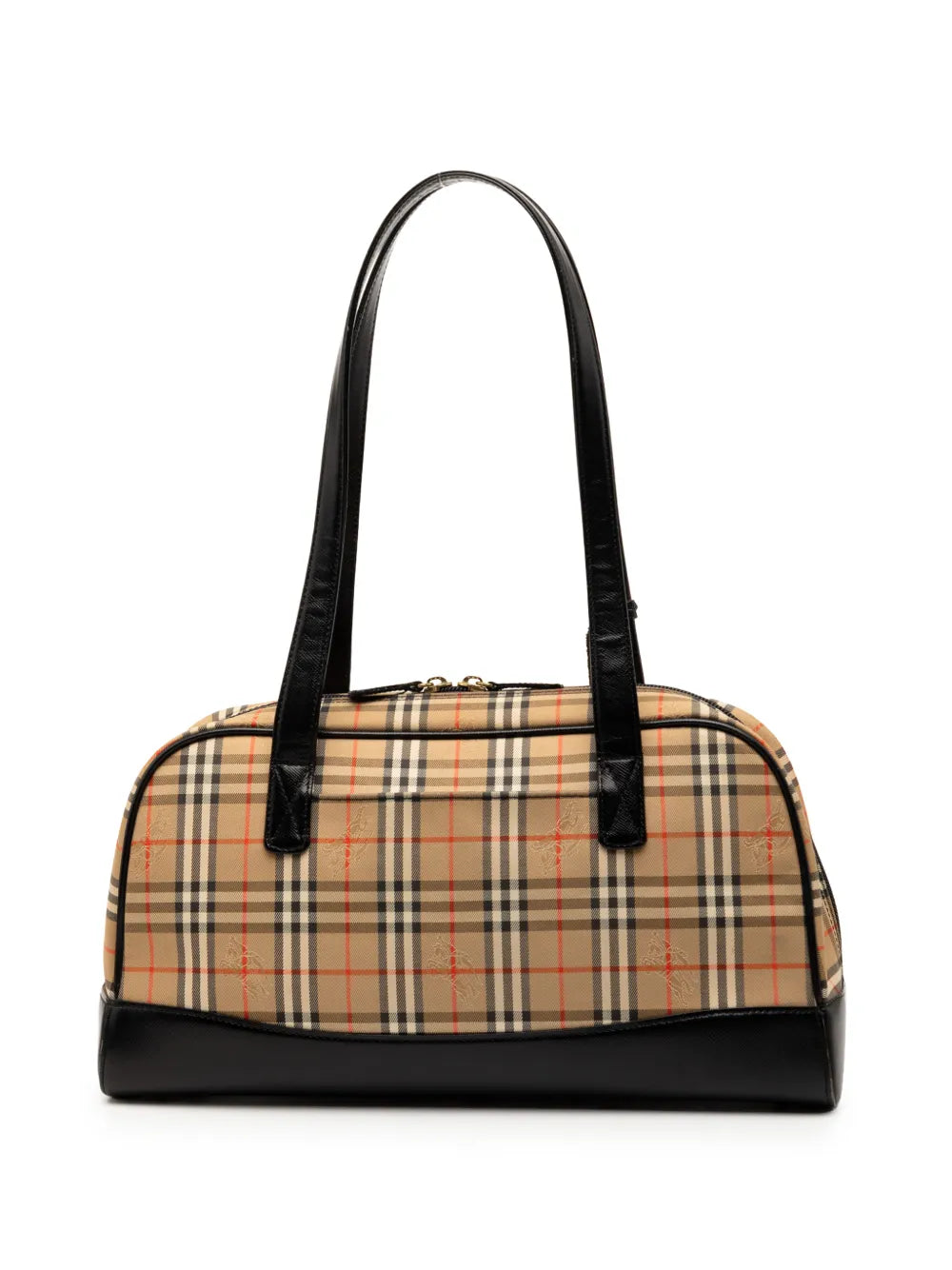 Burberry Pre Owned 2000 2017 Haymarket Check Canvas Shoulder Bag — Same as shown — Size One Size — Back View