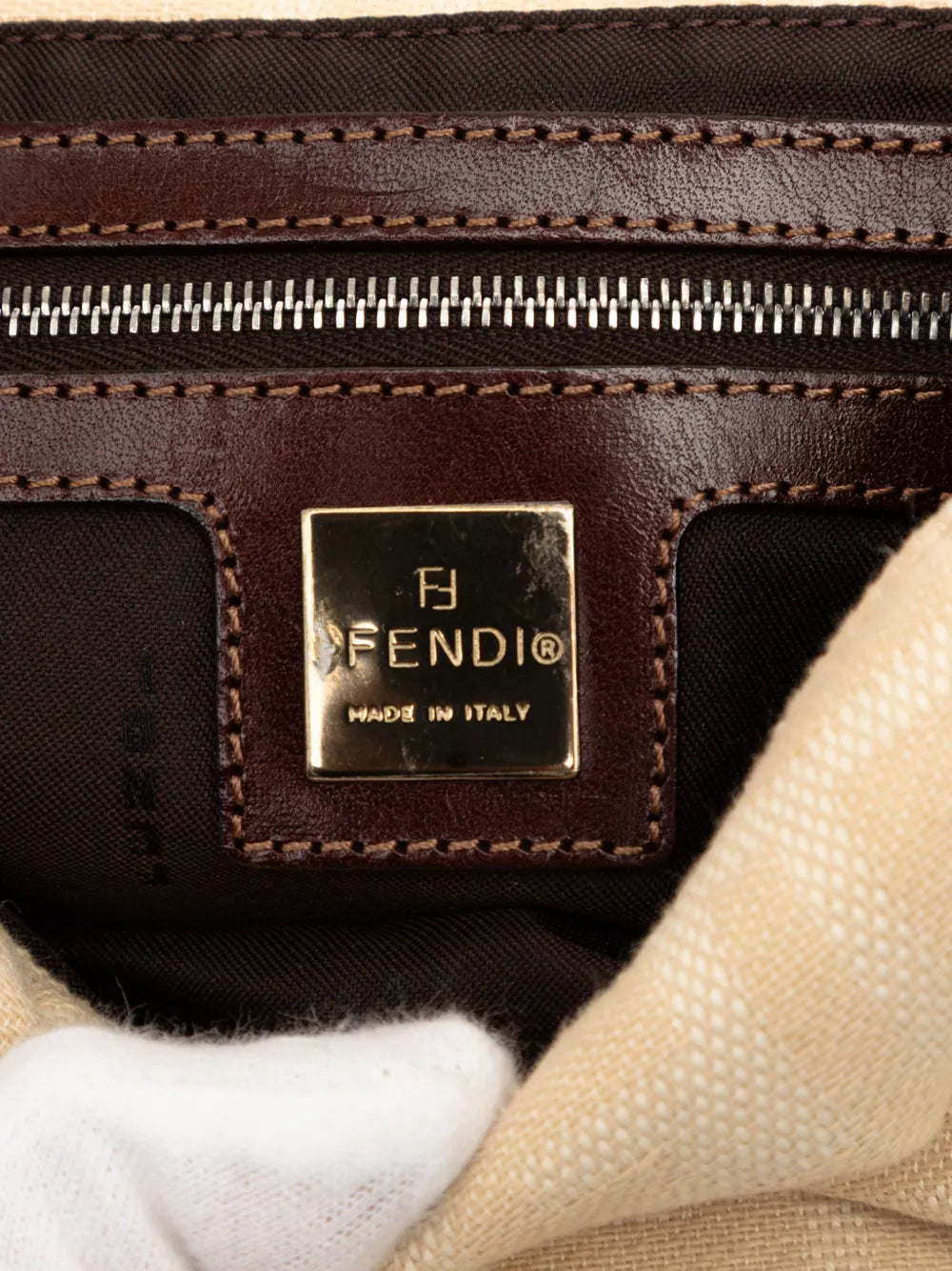 Fendi Pre Owned 2000 2010 Zucca Canvas Baguette Shoulder Bag — Same as shown — Size One Size — Lifestyle View