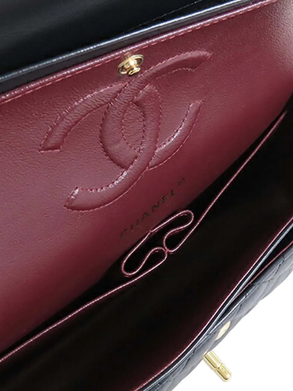 Chanel Pre Owned 2021 Medium Classic Lambskin Double Flap Shoulder Bag — Same as shown — Size One Size — Detail View