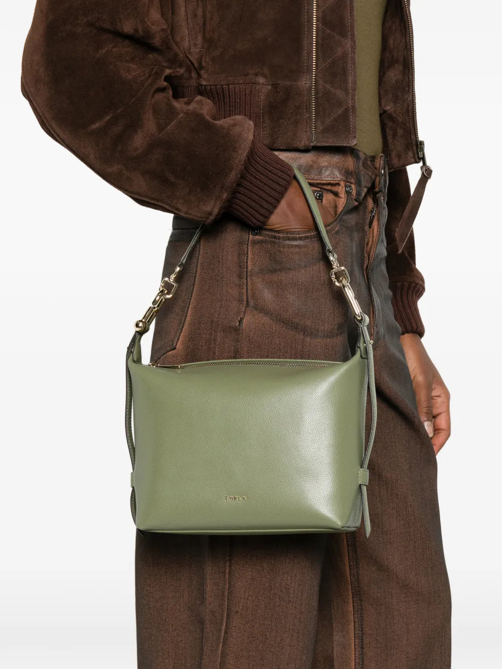 Furla Mini Tonie Shoulder Bag — Same as shown — Size One Size — Side View