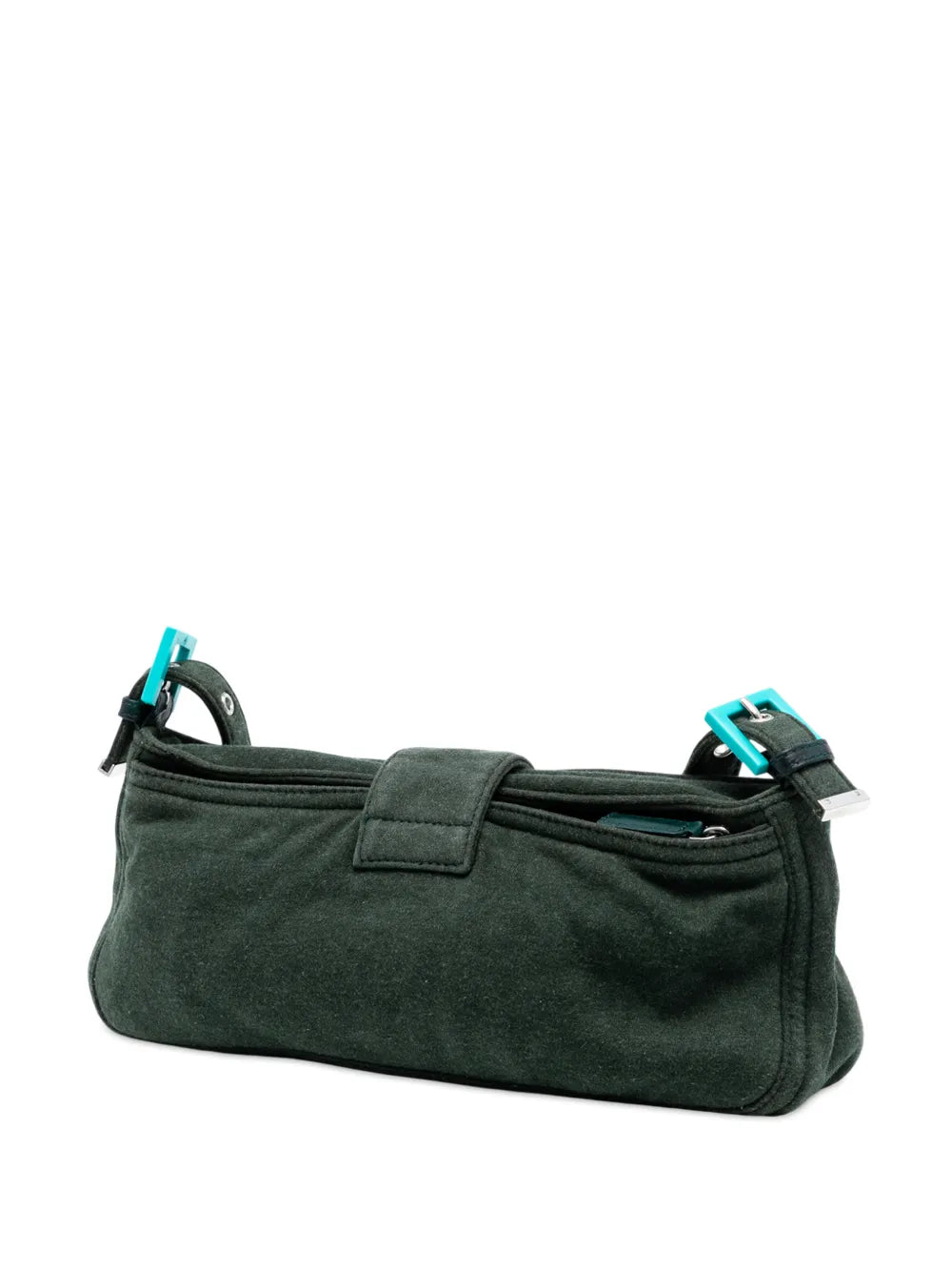 Fendi Pre Owned 2000 2010 Wool Mamma Baguette Shoulder Bag — Same as shown — Size One Size — Back View