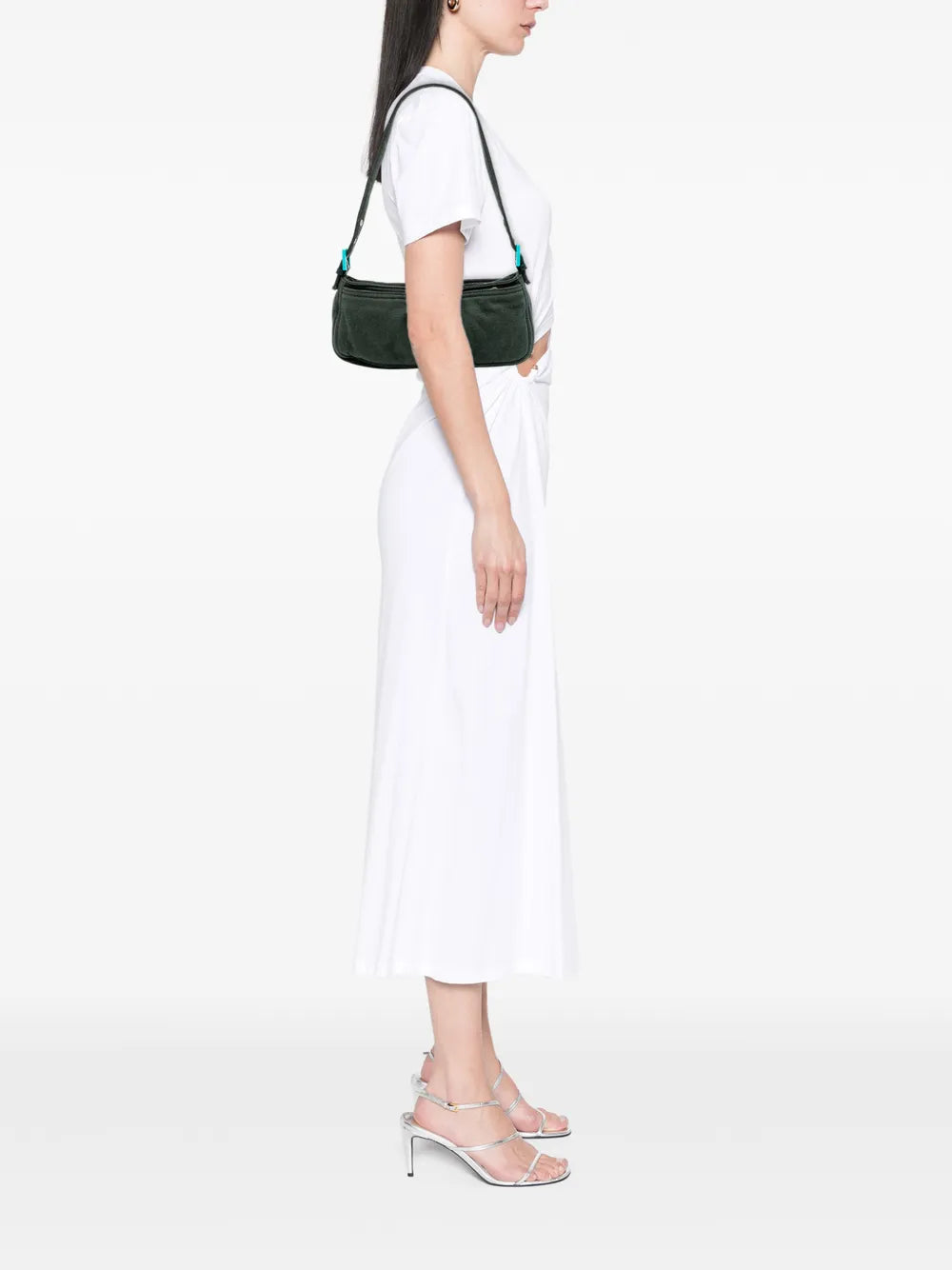 Fendi Pre Owned 2000 2010 Wool Mamma Baguette Shoulder Bag — Same as shown — Size One Size — Side View