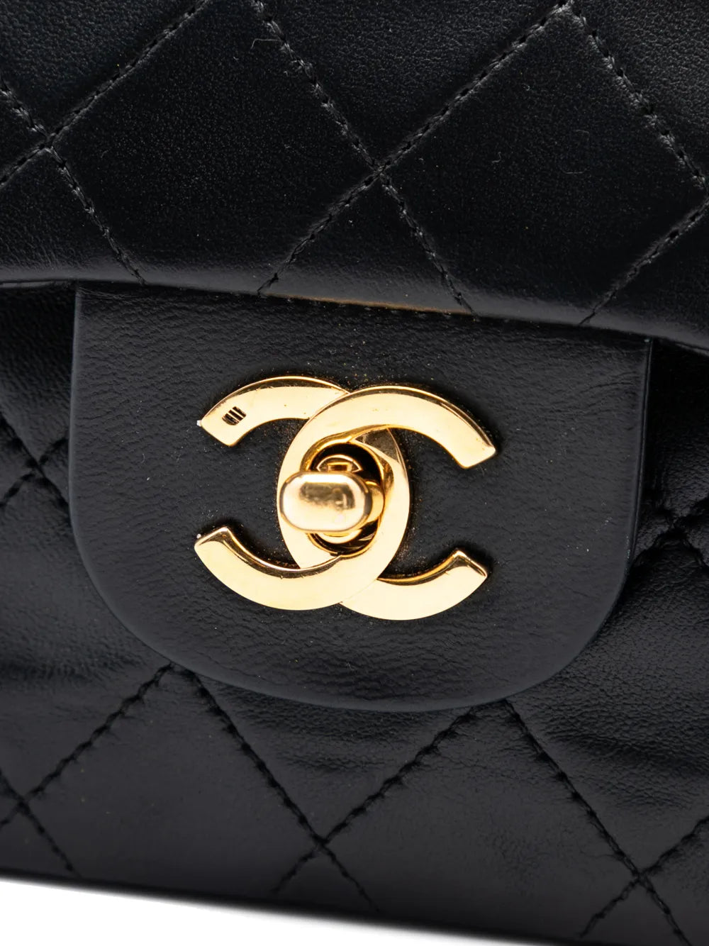 Chanel Pre Owned 1986 1988 Small Classic Lambskin Double Flap Shoulder Bag — Same as shown — Size One Size — Lifestyle View