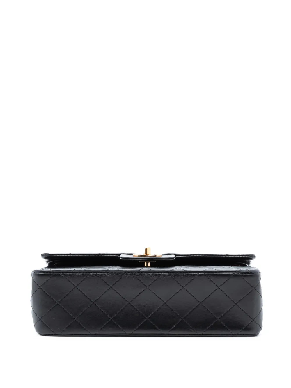 Chanel Pre Owned 1986 1988 Small Classic Lambskin Double Flap Shoulder Bag — Same as shown — Size One Size — Top View