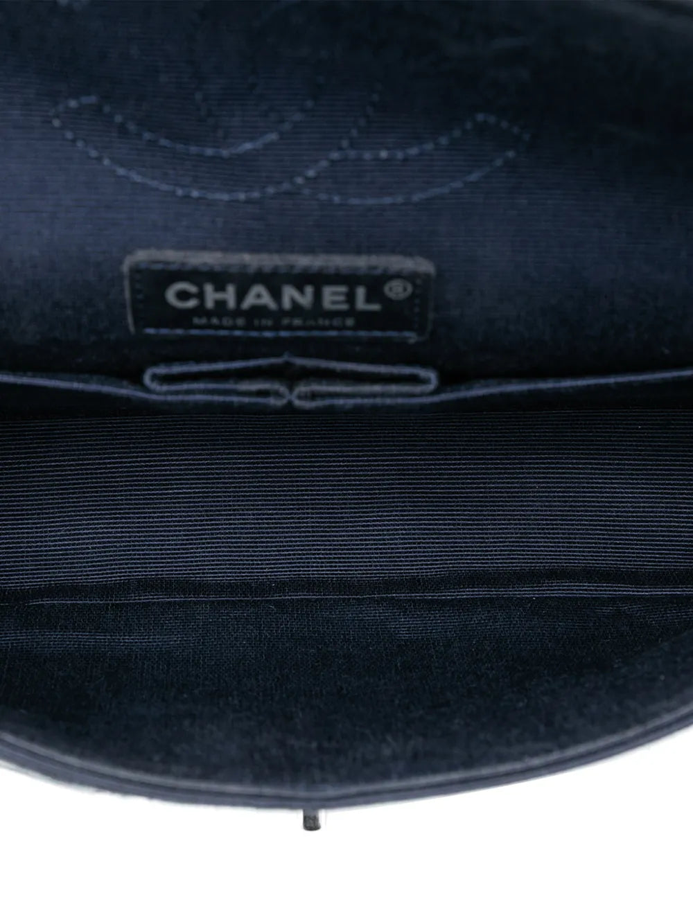 Chanel Pre Owned 2014 Medium Classic Printed Grosgrain Double Flap Shoulder Bag — Same as shown — Size One Size — Detail View