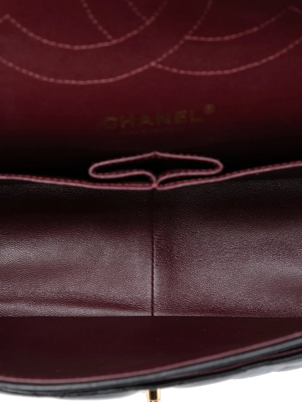 Chanel Pre Owned 2014 Jumbo Classic Lambskin Double Flap Shoulder Bag — Same as shown — Size One Size — Detail View