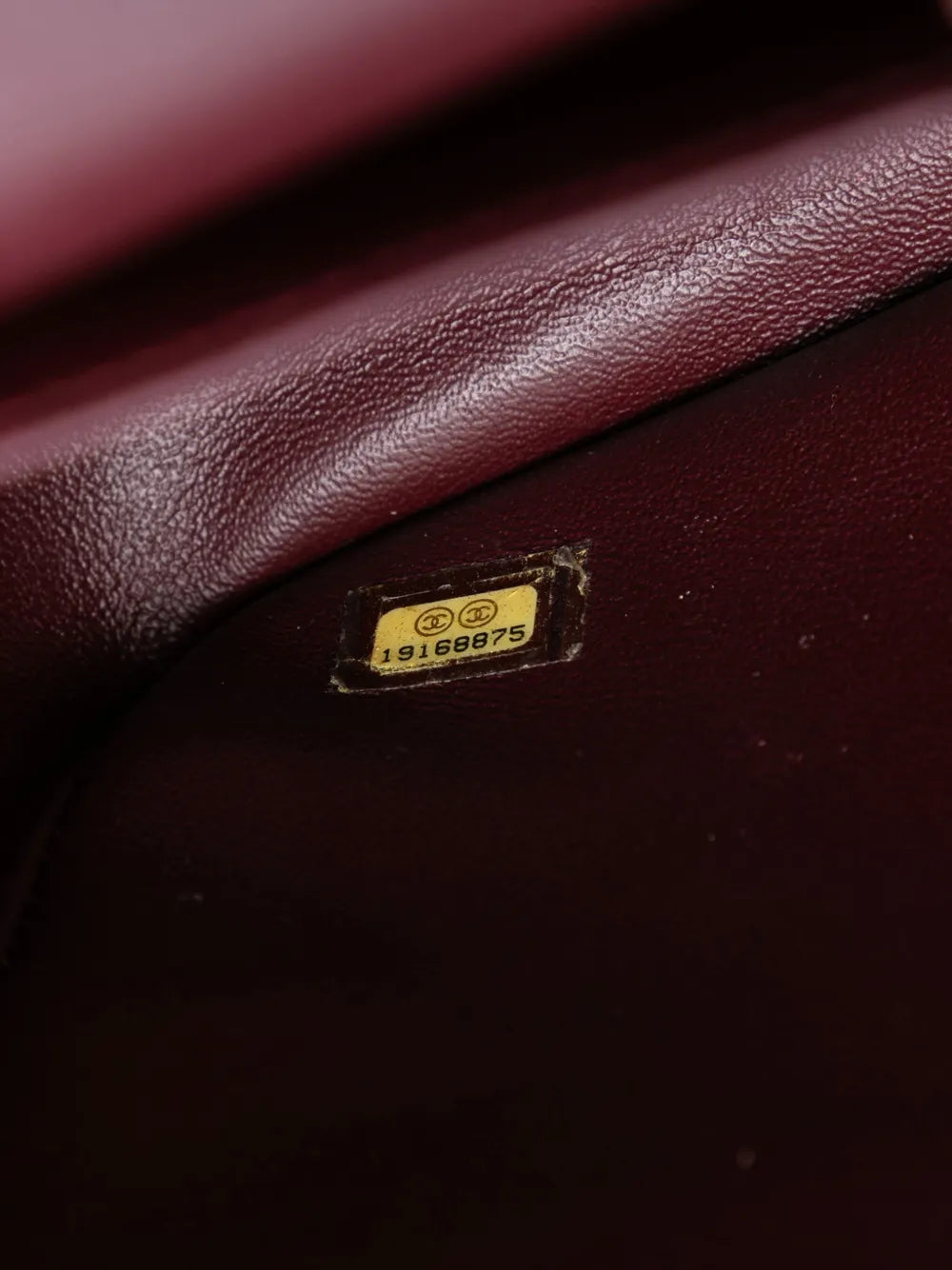 Chanel Pre Owned 2014 Jumbo Classic Lambskin Double Flap Shoulder Bag — Same as shown — Size One Size — Lifestyle View