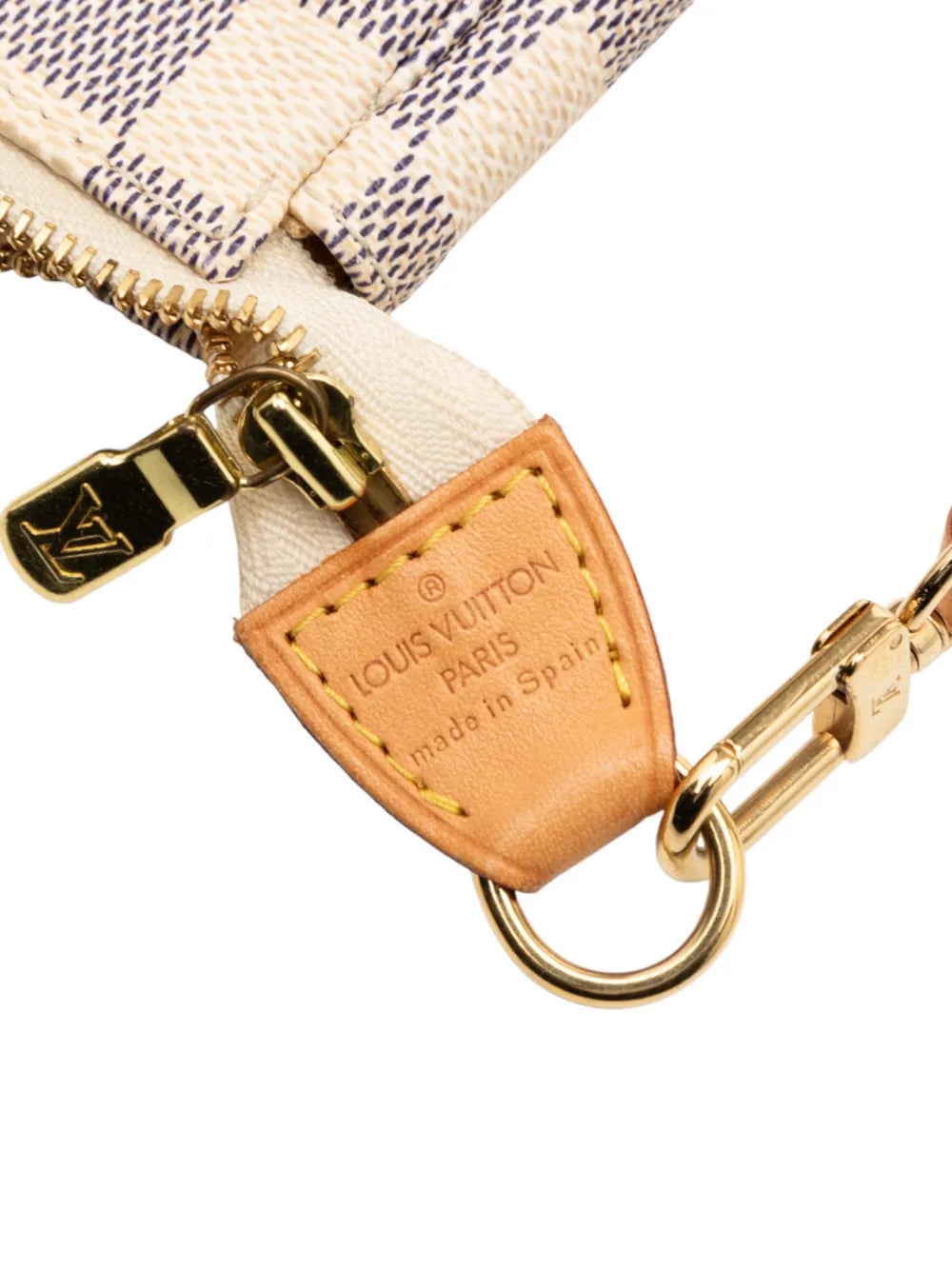 Louis Vuitton Pre Owned 2006 Damier Azur Pochette Accessoires Shoulder Bag — Same as shown — Size One Size — Lifestyle View