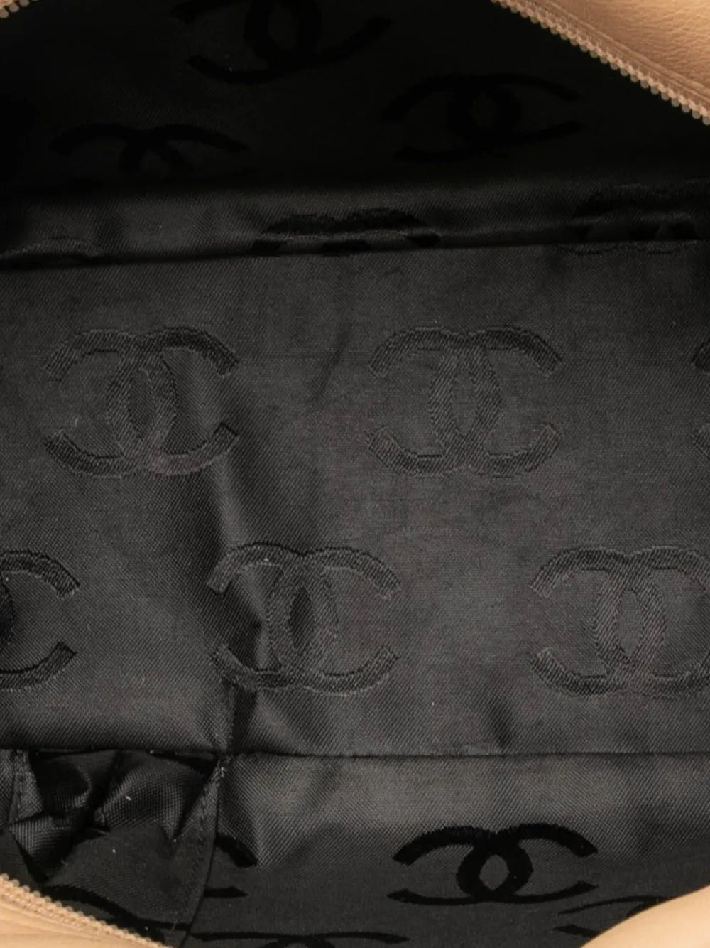Chanel Pre Owned 2004 2005 Large Quilted Lambskin Cambon Ligne Shoulder Bag — Same as shown — Size One Size — Detail View