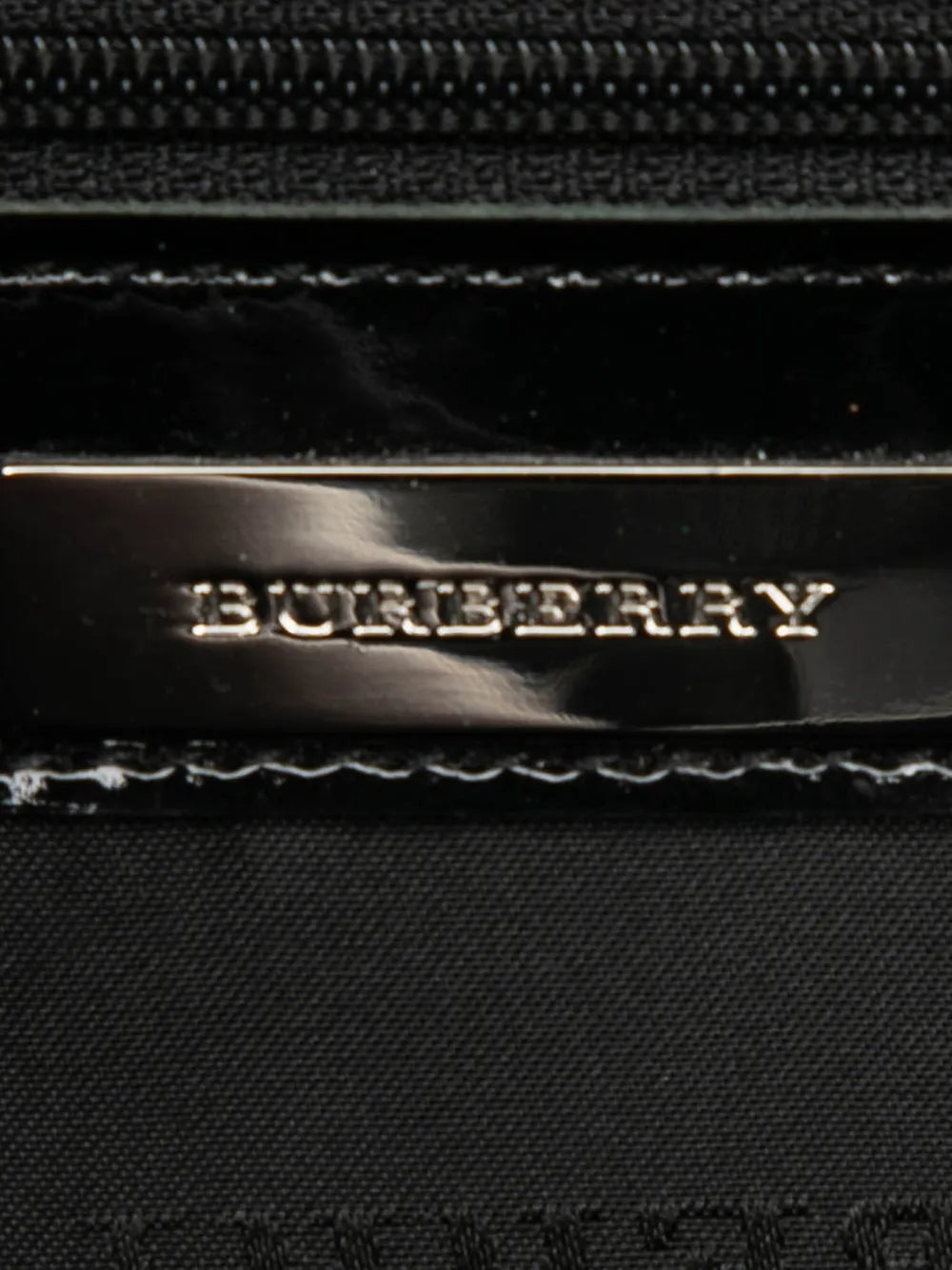 Burberry Pre Owned 2000 2017 House Check Embossed Patent Shoulder Bag — Same as shown — Size One Size — Lifestyle View
