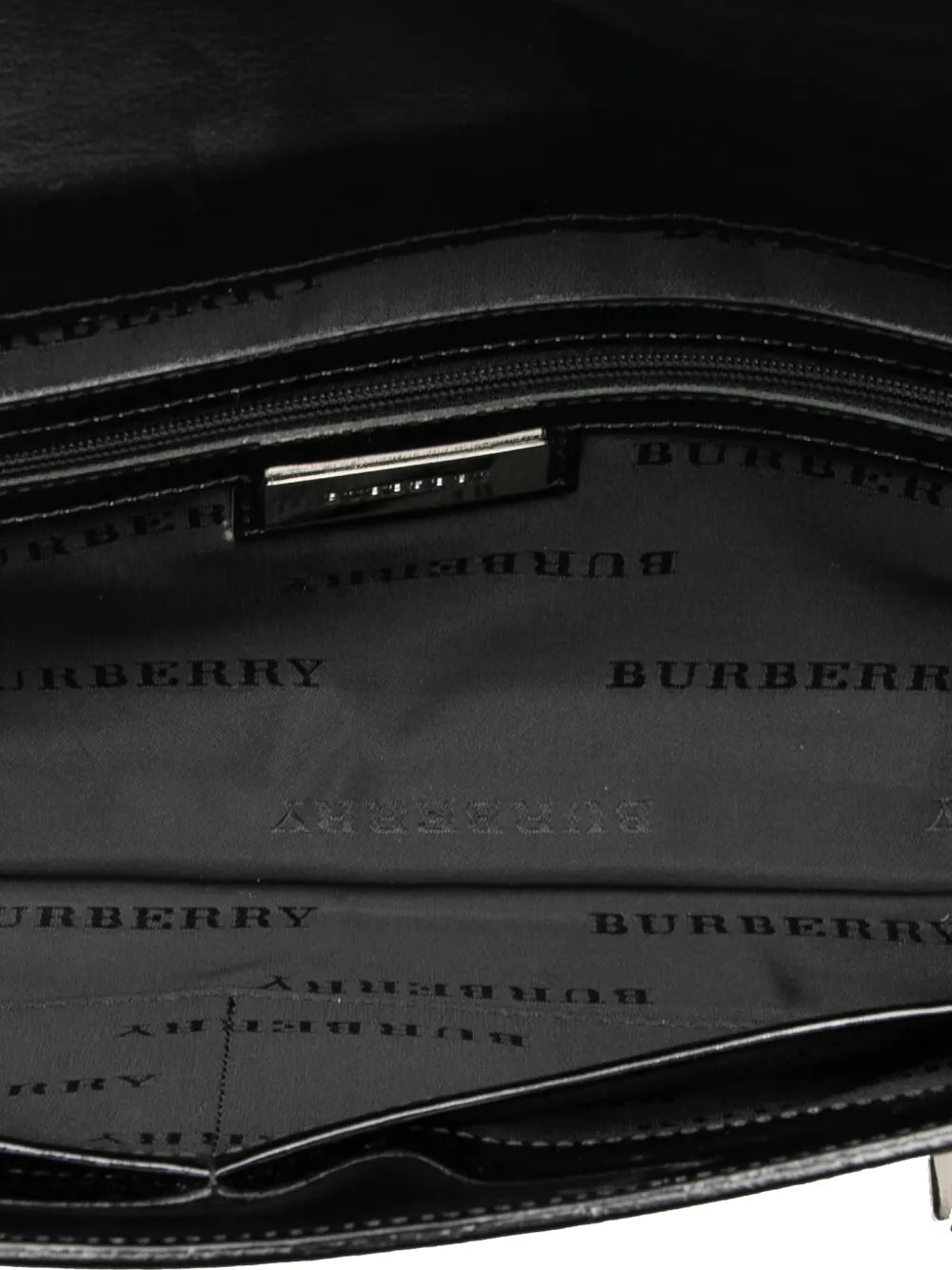 Burberry Pre Owned 2000 2017 House Check Embossed Patent Shoulder Bag — Same as shown — Size One Size — Detail View