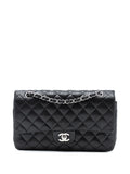 Chanel Pre Owned 2006 2008 Medium Classic Perforated Lambskin Double Flap Shoulder Bag — Same as shown — Size One Size — Front View