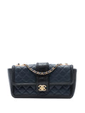 Chanel Pre Owned 2014 2015 Large Bicolor Quilted Lambskin Elegant Cc Flap Shoulder Bag — Same as shown — Size One Size — Front View
