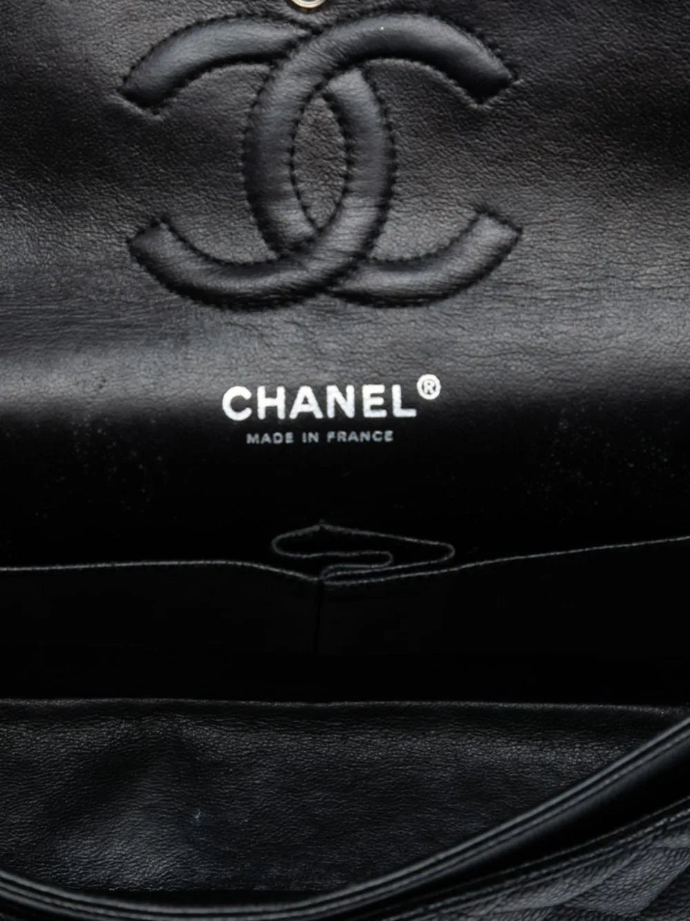 Chanel Pre Owned 2009 2010 Medium Classic Caviar Double Flap Shoulder Bag — Same as shown — Size One Size — Detail View