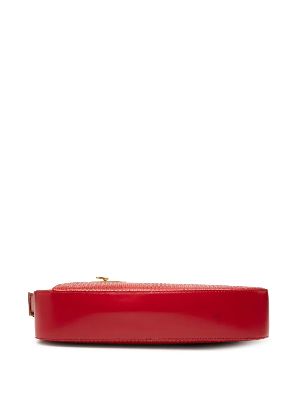Ferragamo Pre Owned 2010 2025 Gancini Embossed Leather Shoulder Bag — Same as shown — Size One Size — Top View