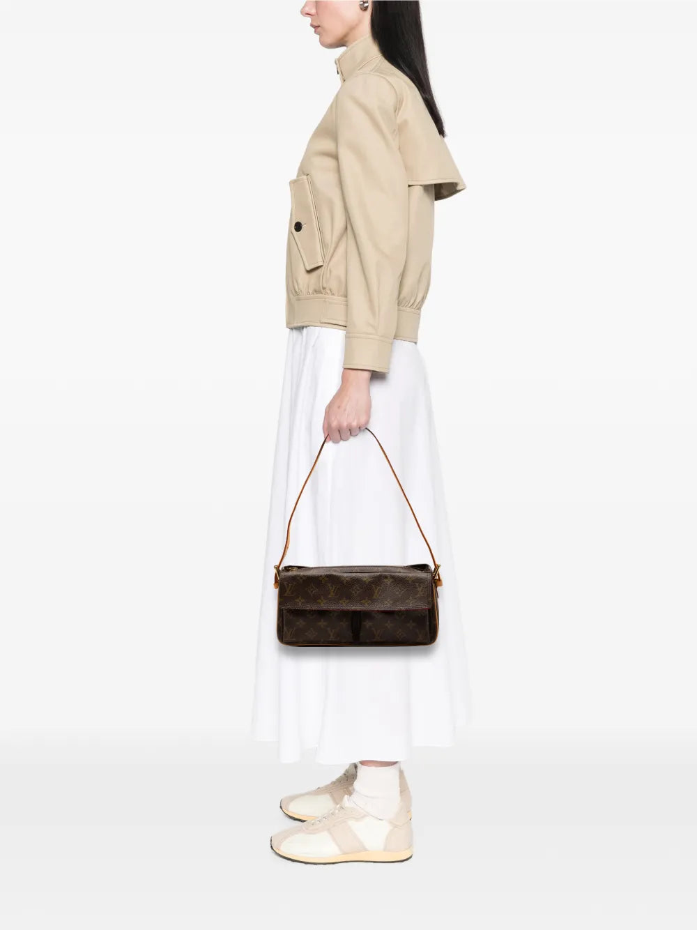Louis Vuitton Pre Owned 2004 Monogram Viva Cite Mm Shoulder Bag — Same as shown — Size One Size — Side View