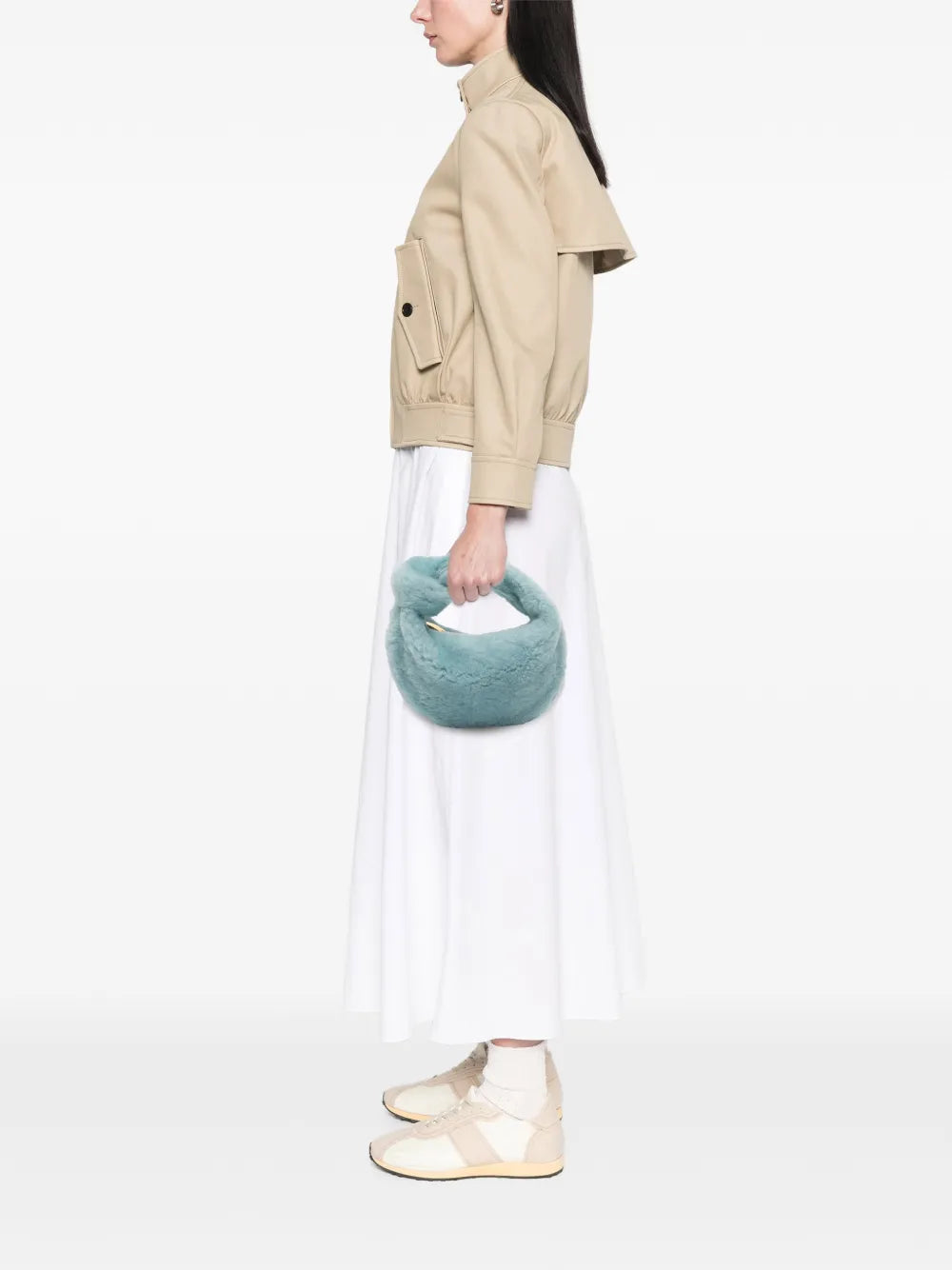 Bottega Veneta Pre Owned 2012 2025 Mini Shearling Jodie Hobo Bag — Same as shown — Size One Size — Side View