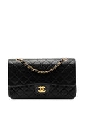 Chanel Pre Owned 1991 1994 Medium Classic Lambskin Double Flap Shoulder Bag — Same as shown — Size One Size — Front View