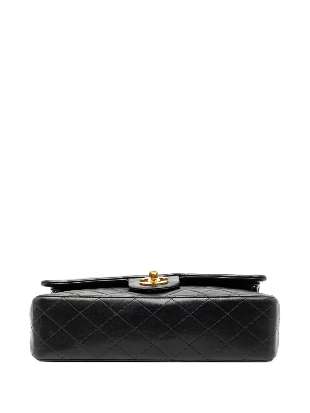 Chanel Pre Owned 1991 1994 Medium Classic Lambskin Double Flap Shoulder Bag — Same as shown — Size One Size — Top View
