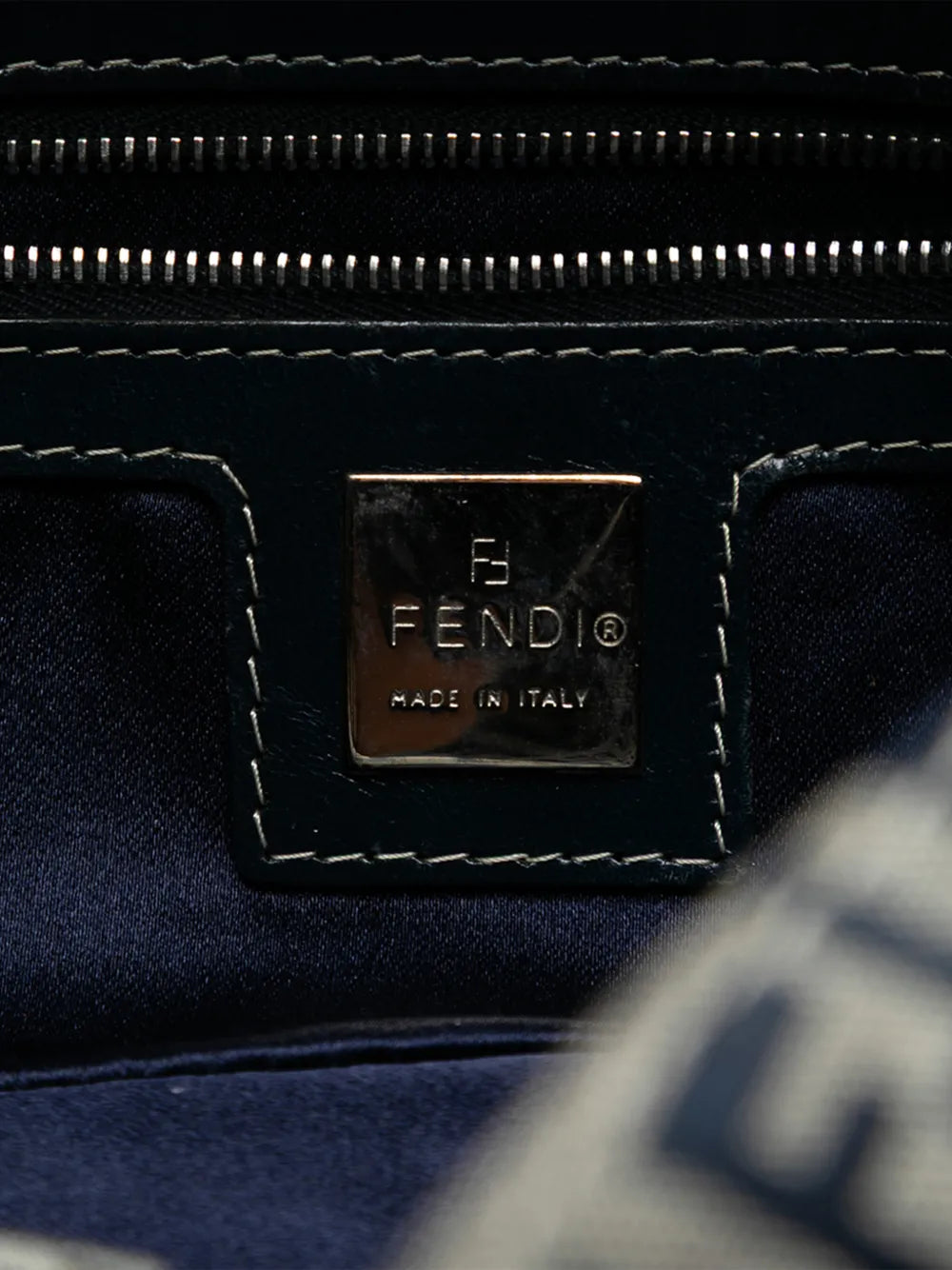 Fendi Pre Owned 20Th Century Zucchino Canvas Double Flap Shoulder Bag — Same as shown — Size One Size — Lifestyle View