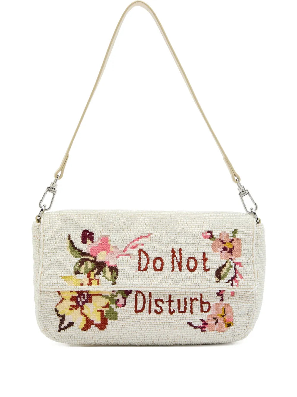 Staud Timmy Beaded Shoulder Bag — Same as shown — Size One Size — Front View