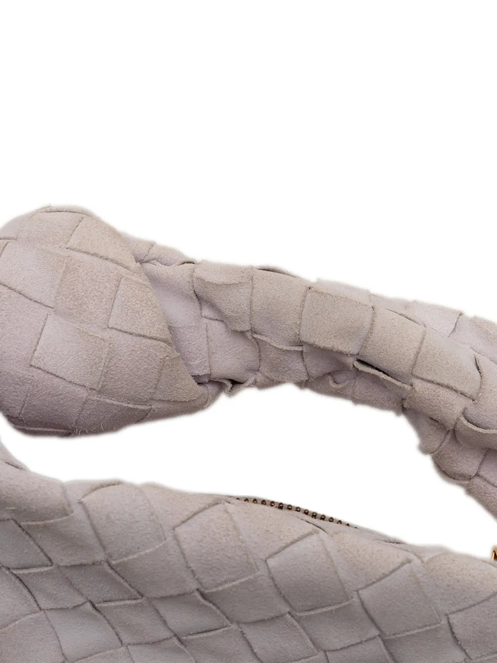 Bottega Veneta Pre Owned 2012 2025 Mini Suede Intrecciato Jodie Hobo Bag — Same as shown — Size One Size — Lifestyle View