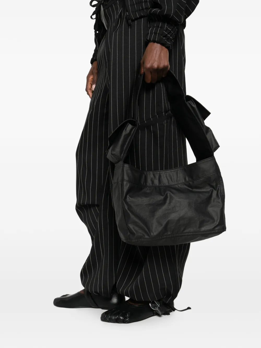 Y 3 Small Newspaper Shoulder Bag — Same as shown — Size One Size — Side View