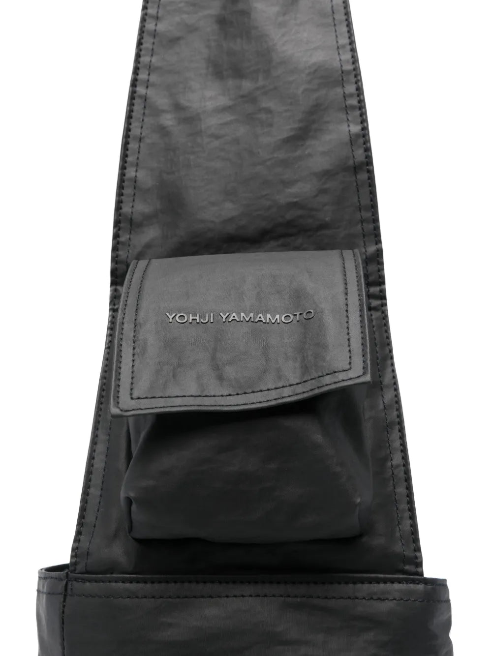 Y 3 Large Newspaper Flap Pocket Tote Bag — Same as shown — Size One Size — Top View