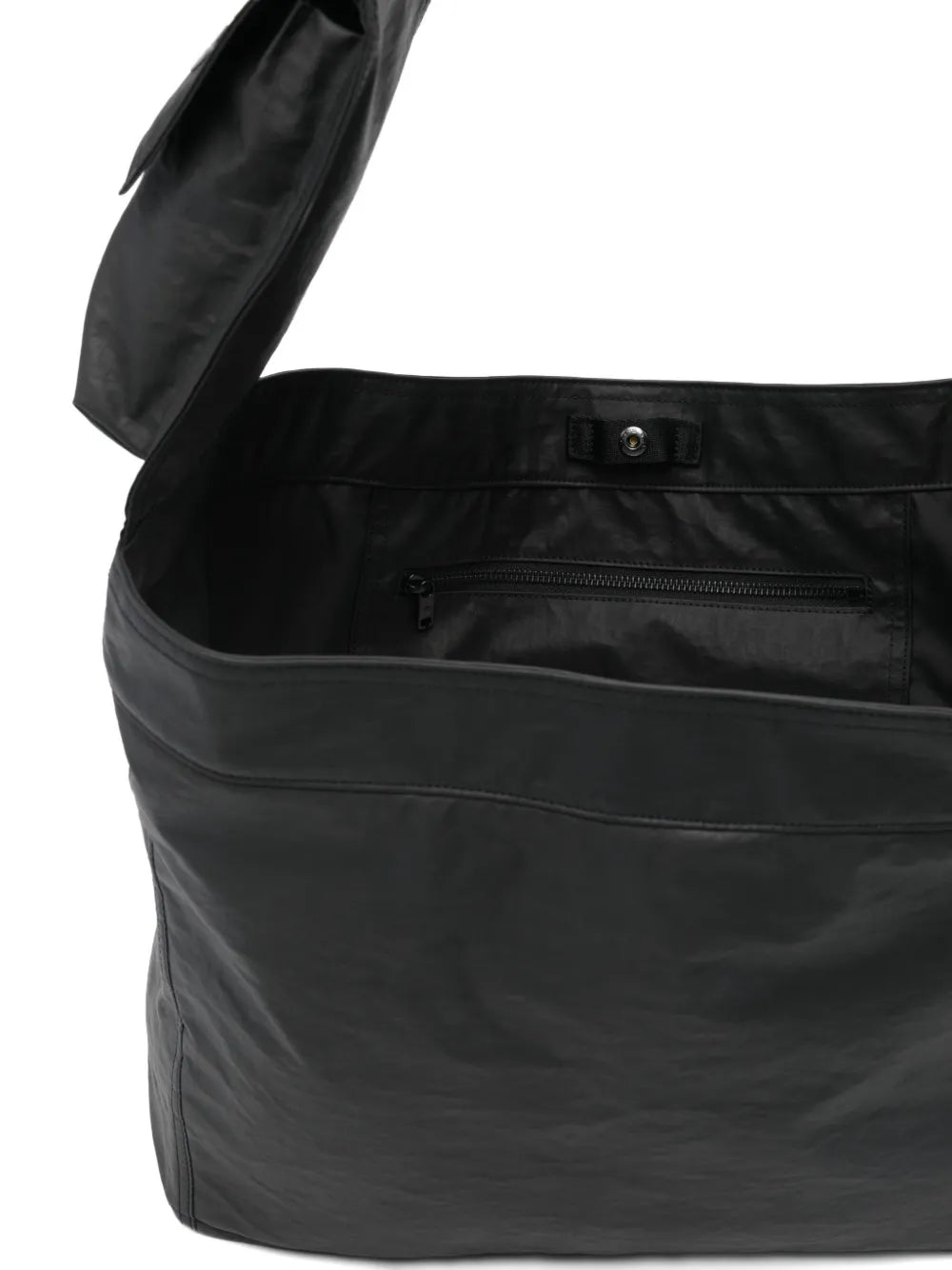 Y 3 Large Newspaper Flap Pocket Tote Bag — Same as shown — Size One Size — Detail View