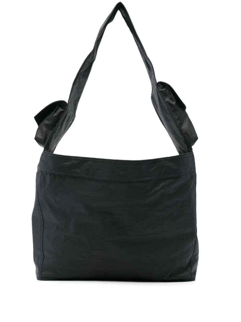 Y 3 Large Newspaper Flap Pocket Tote Bag — Same as shown — Size One Size — Front View