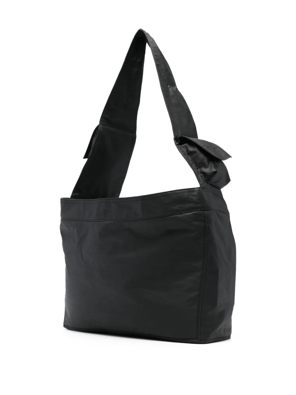 Y 3 Large Newspaper Flap Pocket Tote Bag — Same as shown — Size One Size — Back View